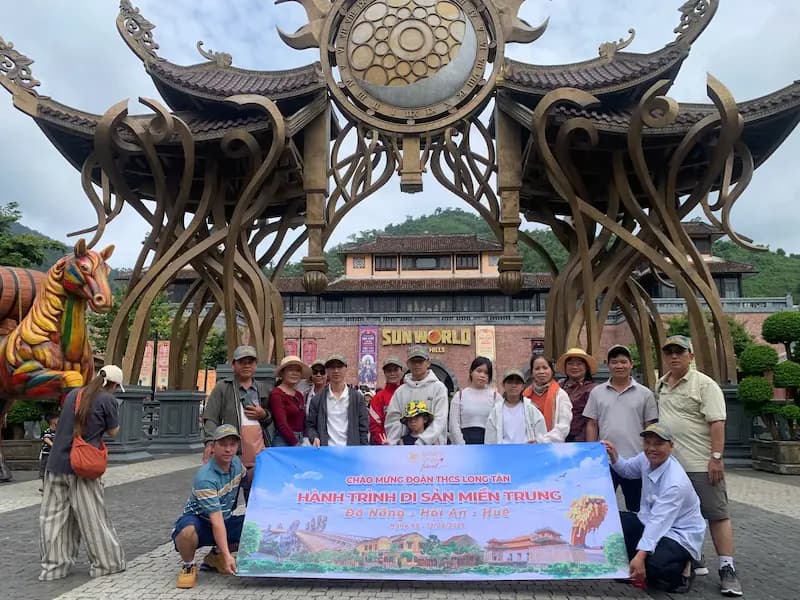 QUÝ ĐOÀN THCS LONG TÂN - 4N3Đ HÀNH TRÌNH TRẢI NGHIỆM KHÁM PHÁ CÁC MIỀN DI SẢN MIỀN TRUNG: ĐÀ NẴNG - HỘI AN - HUẾ