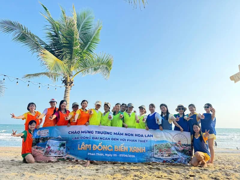 ĐOÀN TRƯỜNG MẦM NON HOA LAN - 3N2Đ TRẢI NGHIỆM HÀNH TRÌNH "TỪ NÚI RỪNG XUỐNG BIỂN" VÀ THIÊN ĐƯỜNG NGHỈ DƯỠNG MŨI NÉ