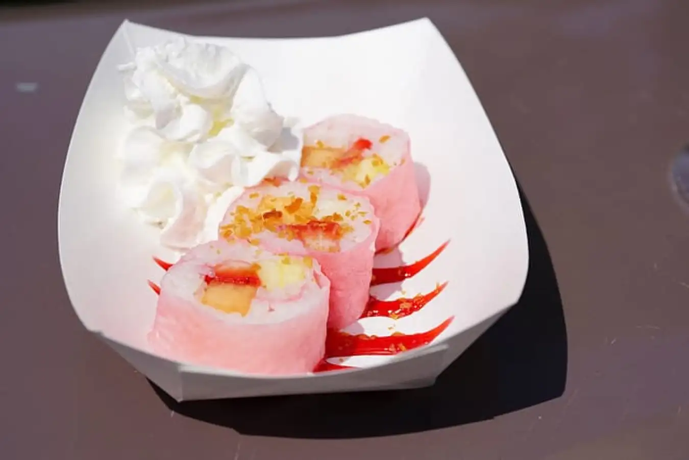 Fruit sushi - sushi trái cây màu hồng cực đẹp 