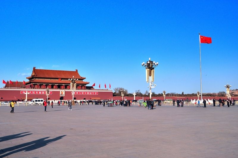 Kiến trúc đồ sộ ở Quảng Trường Thiên An Môn Trung Quốc khiến du khách phải choáng ngợp