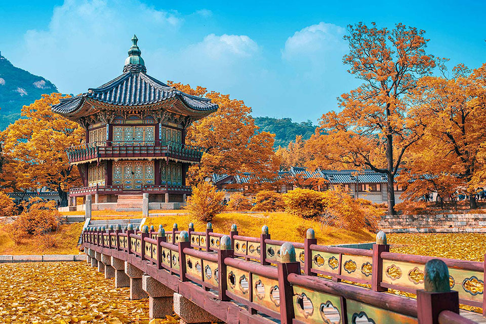 Bức tranh tuyệt sắc mùa thu Hàn Quốc