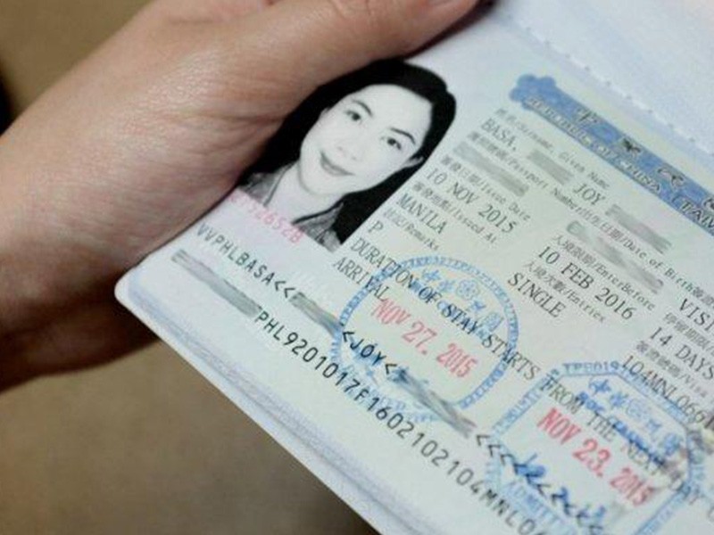 Du khách Việt Nam cần có passport có thời hạn 6 tháng để du lịch Đài Loan tháng 9