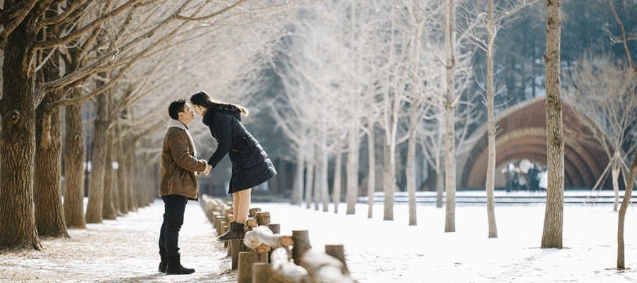 Mùa đông Hàn Quốc rất lãng mạn