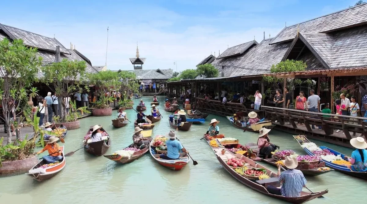 Chợ Nổi Truyền Thống Bangkok.