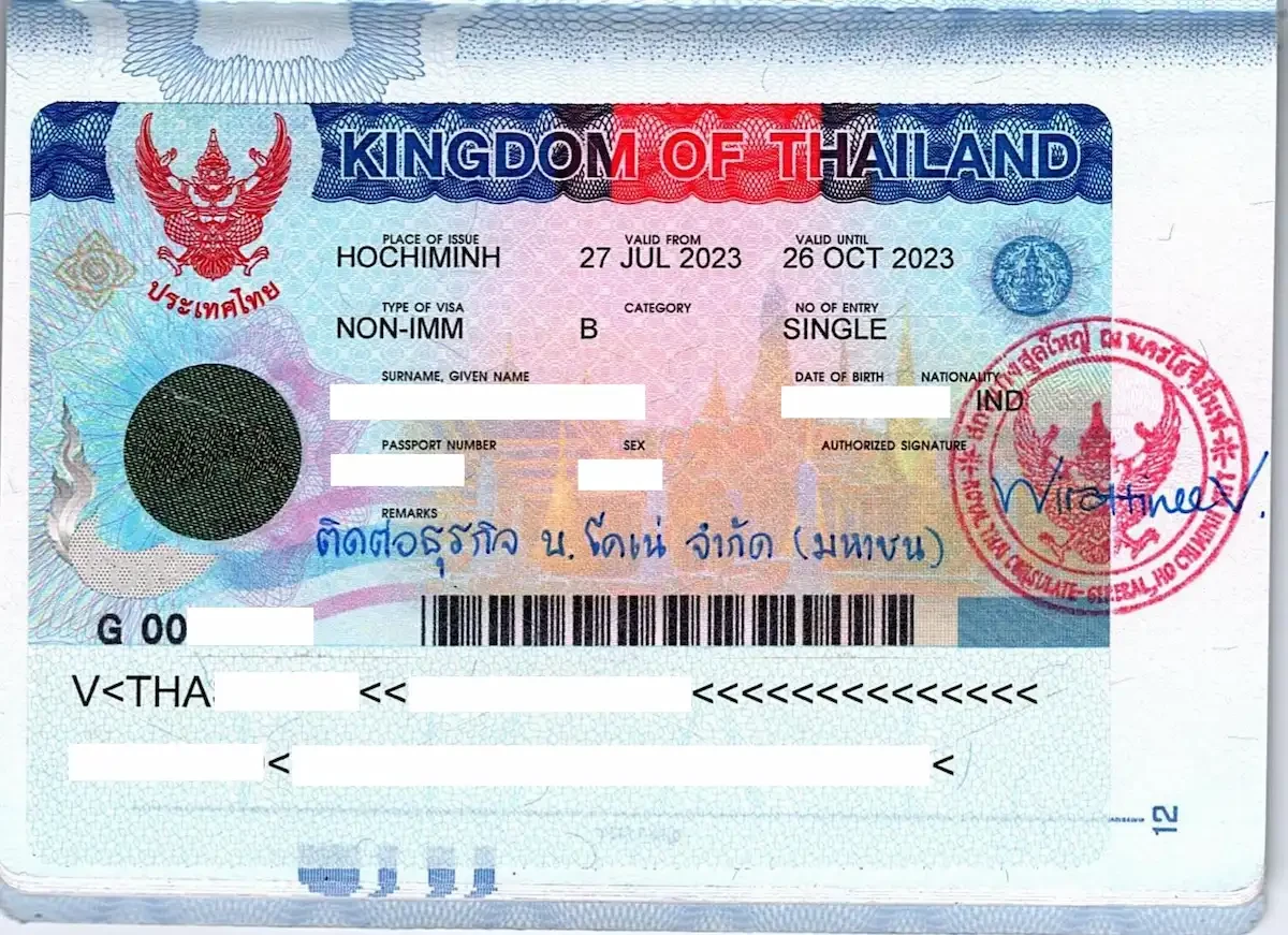 visa Thái Lan