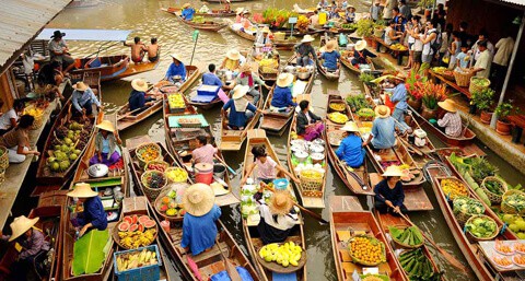 Chợ nổi Bốn Miền Pattaya